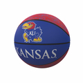 Logo Brands Kansas Repeating Logo Mini-Size Rubber Basketball 157-91MR-1